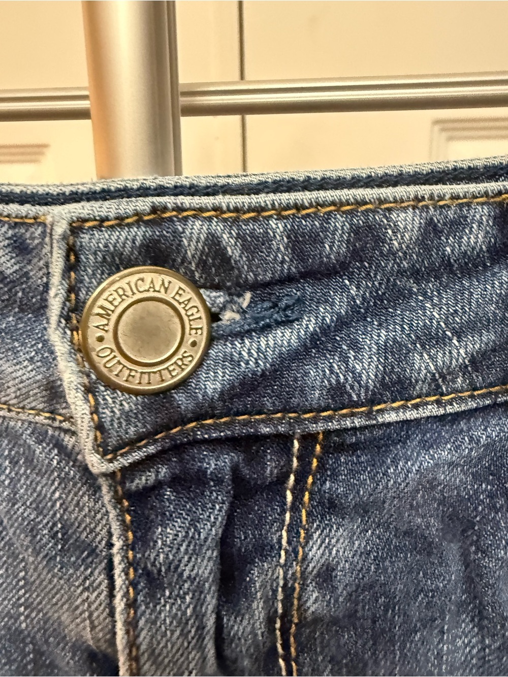 American Eagle Outfitters Women's Dark Blue Skinny Jeans - Picture 3 of 11
